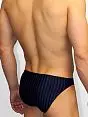 Мужские стильные темно-синие трусы в полоску HOM Smart Stripes 02176cB9